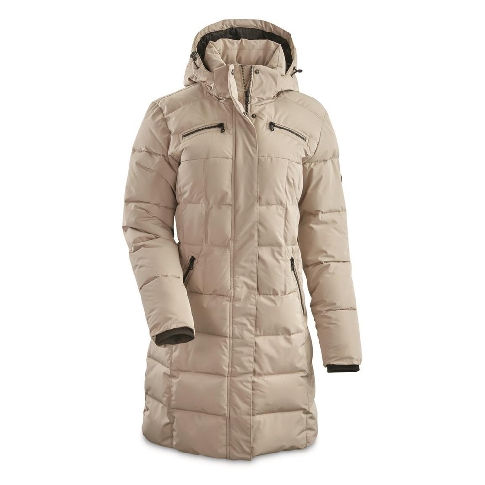 Boulder Gear Norski II Jacket Cashmere Beige Puffer Parka Hooded Coat sz S NEW